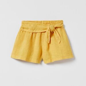 Zara Linen shorts with bow